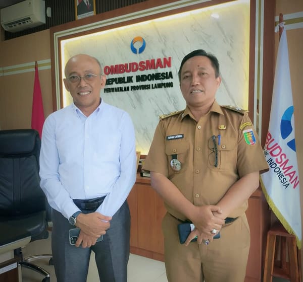 Ganjar Djationo: "Wujud Sinergitas, Antara Pemprov Lampung dengan Ombudsman"