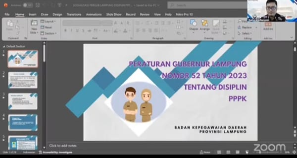 Sosialisasi Pergub Lampung 52/2023, Berikan Pedoman Bagi P3K Berintegritas