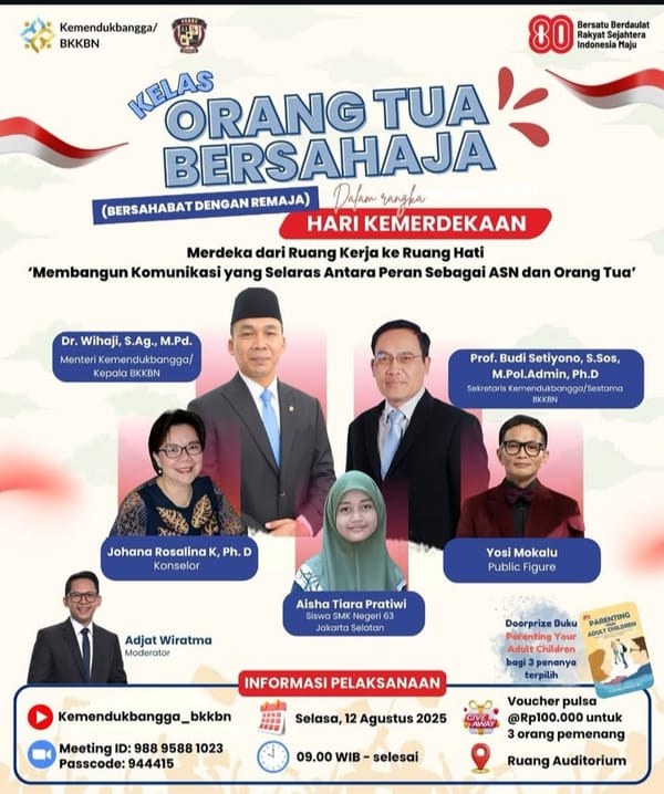 Kelas Orang Tua Bersahaja,  Edisi Kemerdekaan Ke 80 Republik Indonesia