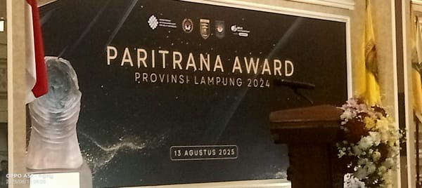 Wagub Lampung Jihan Nurlela Hadiri Penyerahan Piagam Paritrana Award