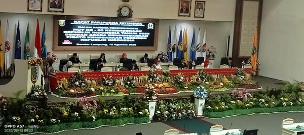 Gubernur Lampung Mirzani Hadiri Rapur Istimewa DPRD Lampung
