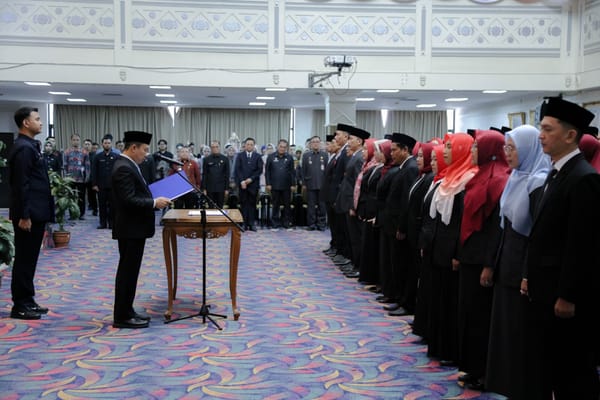 Lantik 96 Pejabat, Marindo Minta Pejabat Harus Upskilling Agar Tidak Ketinggalan Zaman