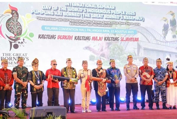 Gubernur Kalteng Buka Seminar International Day of the World’s Indigenous People