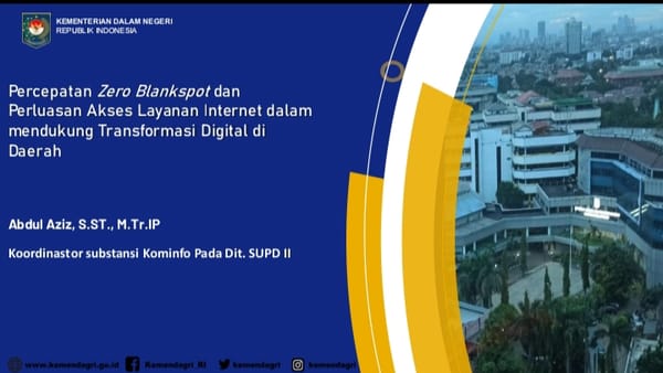 Pemetaan Daerah Blankspot dan Layanan Internet dalam Mendukung Transformasi Digital di Daerah