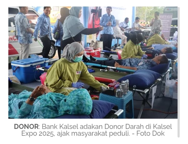 Bantu Ketersediaan Darah PMI, Bank Kalsel Laksanakan Donor Darah