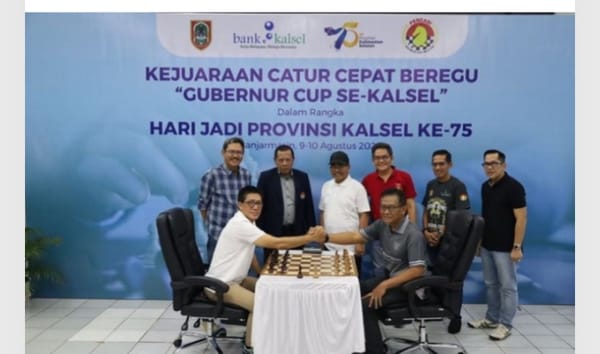 Bank Kalsel Gelar Turnamen Catur Sambut Hari Jadi Ke 75 Provinsi Kalsel dan HUT Ke 80 RI