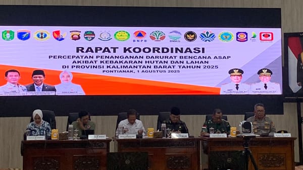 Kalbar Perkuat Sinergi Penanganan Karhutla Bersama Pemerintah Pusat