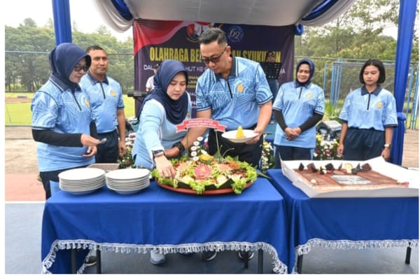 Peringati HUT ke-62, Wara Lanud Abd Saleh Gelar Olahraga Bersama dan Syukuran