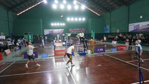 Dandim Sumenep Ikut Meriahkan Fun Badminton SKK Migas-HCML