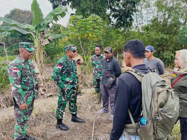Dandim Tinjau Ketersediaan Lahan Pertanian, Dorong Ketahanan Pangan di Kapuas Hulu