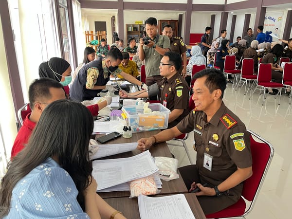 Sekantong Darah Jaksa untuk Kebaikan dan Kemanusiaan