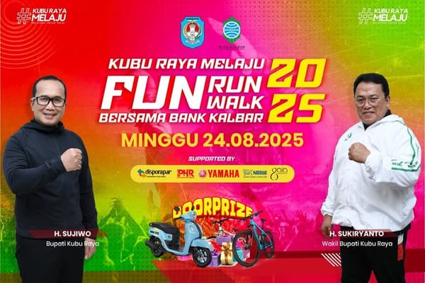Meriahkan HUT ke-18, Kubu Raya Siap Gelar Fun Run pada 24 Agustus 2025