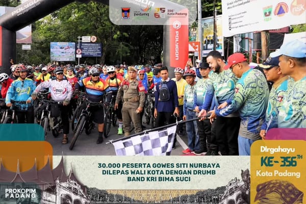 Padang Diserbu Puluhan Ribu Pesepeda! Fadly Amran: Kita Siap Jadi Kota Dunia