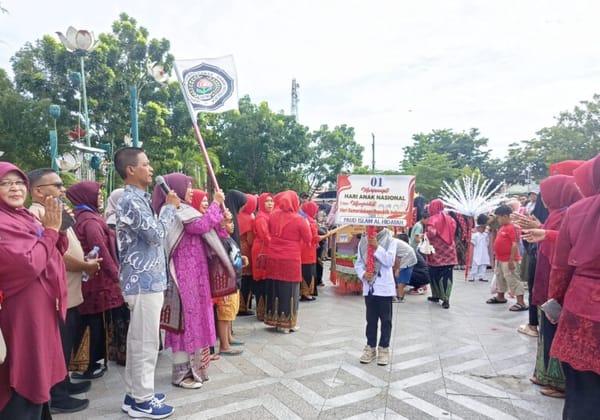 800 Anak PAUD dan TK Ikuti Pawai Meriahkan HAN dan HUT ke-80 RI di Kota Langsa