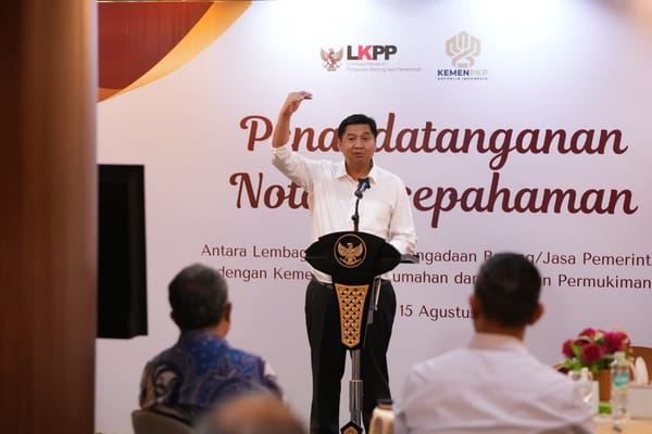 Menteri PKP - Kepala LKPP Siap Kolaborasi Siap Dukung Program 3 Juta Rumah