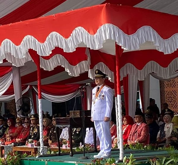 Gubernur Kalbar Ria Nursan Pimpin Upacara Peringatan HUT ke-80 RI di Pontianak