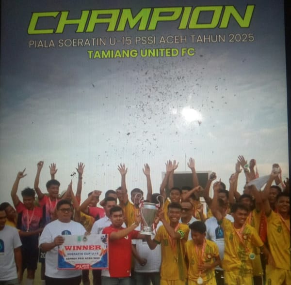 Kalahkan Juang FC di Final, Tamiang United Juara Piala Soeratin U-15 Zona Aceh