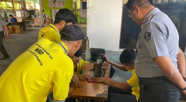Lapas Kelas II A Padang Bekali WBP Dengan Berbagai Keterampilan Untuk Bekal Hidup Mandiri