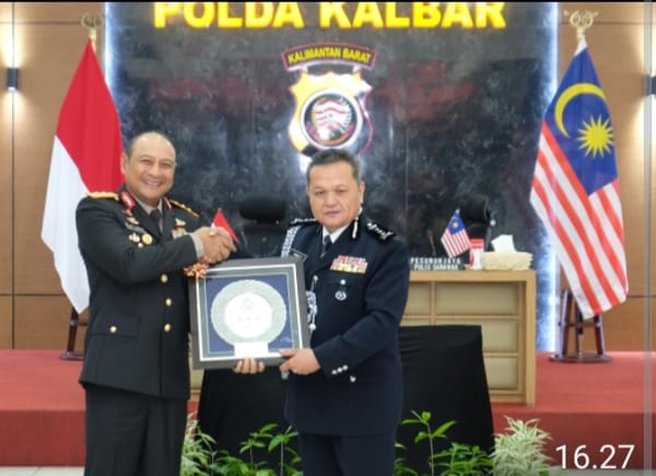 Perkuat Kerjasama Lintas Batas Negara, Polda Kalbar Gelar Rapat Koordinasi Dengan PDRM Serawak