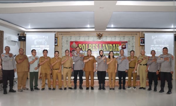 Polres Landak Gelar Rapat Koordinasi Ketahanan Pangan dan Penanggulangan Karhutla
