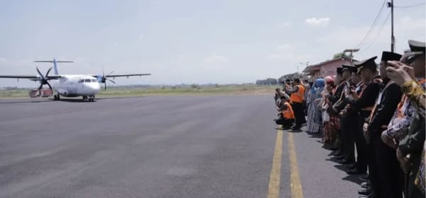 Cetak Sejarah Jember Baru,  Bupati Fawait Launching  Rute Penerbangan Jember - Jakarta