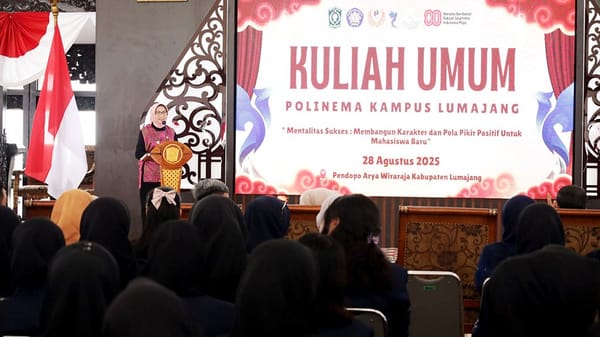 Mahasiswa Baru Politeknik Negeri Malang Kampus Lumajang Ikuti Kuliah Umum Perdana
