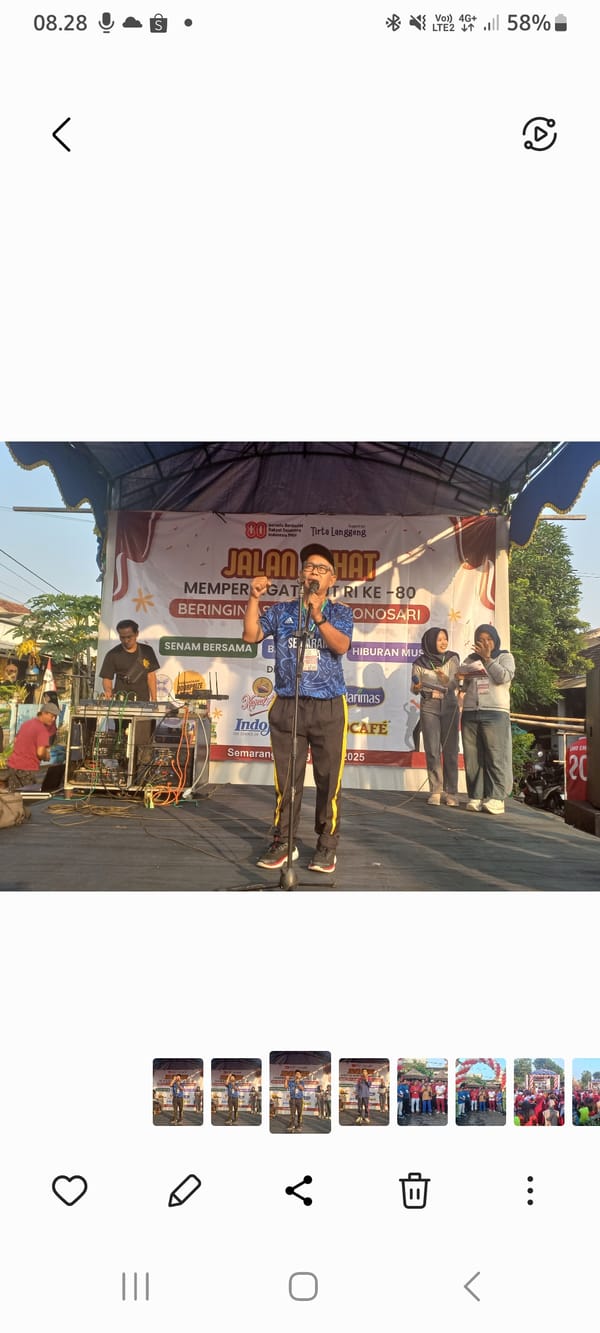 Bazar UMKM dan Jalan Sehat Puncak Peringatan HUT Ke 80 RI