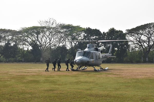 Helikopter Bell-412 EP HU-4207 Wing Udara 3 Biak Dukung Lattek Siswa Dikkopaska