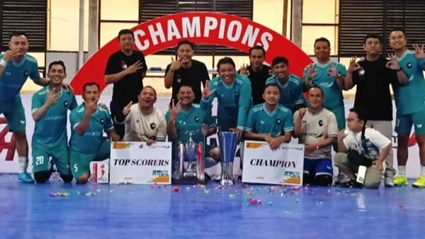Bank Jatim Cabang Kota Batu Juara Turnamen Futsal Meriahkan HUT ke-80 RI