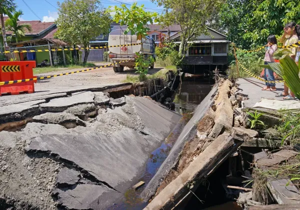 Perbaikan Jembatan Dharma Putra Segera Dikerjakan Dengan Anggaran 2 Milyar