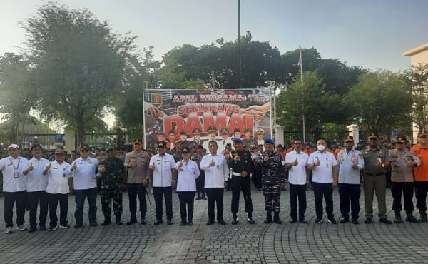 Walikota Semarang Gekar Apel Bersama Semarang Damai