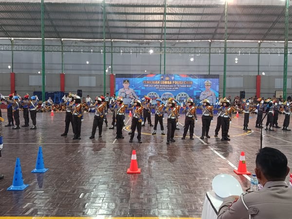 Penilaian Lomba Polisi Cilik Tingkat Wilayah Banyumas Di Purwokerto