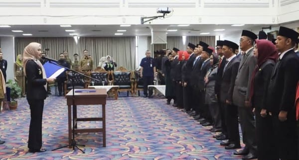 Lantik 60 Pejabat, Wagub Jihan Minta Pejabat Segera Fahami Tupoksi