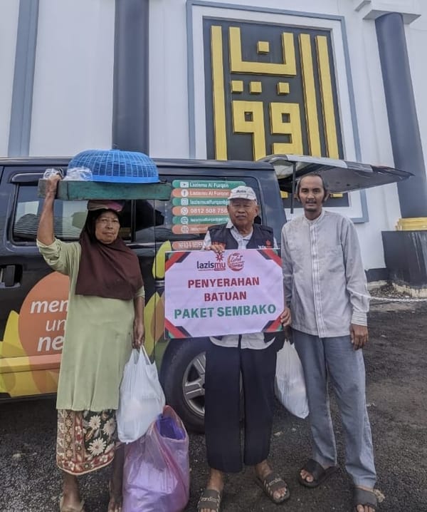 LAZISMU Al Furqan Salurkan 50 Paket Sembako Untuk Masyarakat