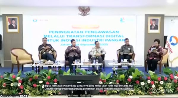 Ombudsman RI Gelar Sosialisasi dan Diskusi Pengawasan Pelayanan Inovasi Industri Pangan