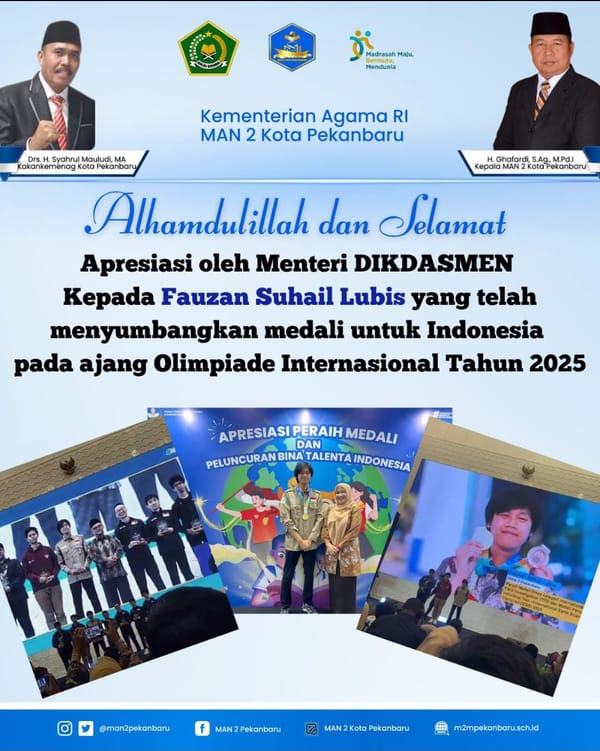 Fauzan, Siswa MAN yang Bikin Bangga Menteri Dikdasmen di Malam Anugerah Prestasi