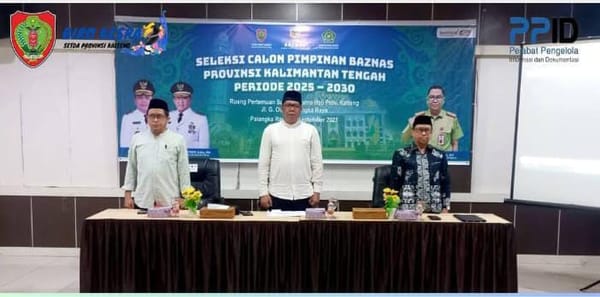 Seleksi Pimpinan BAZNAS Kalteng 2025–2030 Resmi Dibuka