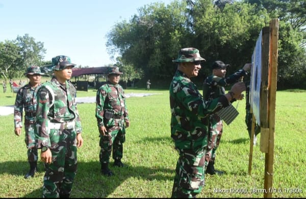 Kodim 1002/HST Gelar Latihan Menembak Triwulan III TA 2025