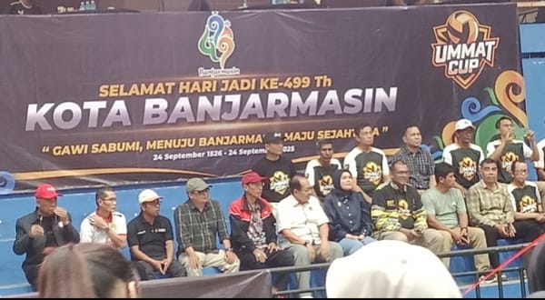 16 Klub Putra dan 12 Klub Putri Semarakkan Open Tournament Antar Club Volly ball Umat Cup Kalsel Tahun 2025