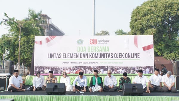 Dari Sidoarjo untuk Indonesia, Forkompimda dan Masyarakat Gelar Doa untuk Affan Kurniawan