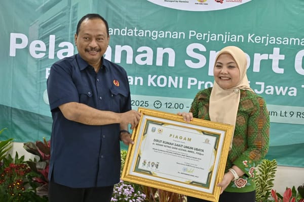 KONI Jatim Kerjasama Dengan RS Ubaya Hadirkan Layanan Medis Untuk Atlet.