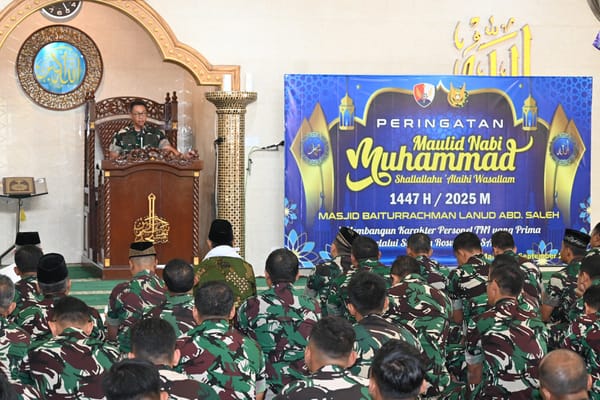Lanud Abdulrachman Saleh Teladani Akhlak Nabi dalam Peringatan Maulid 1447 H