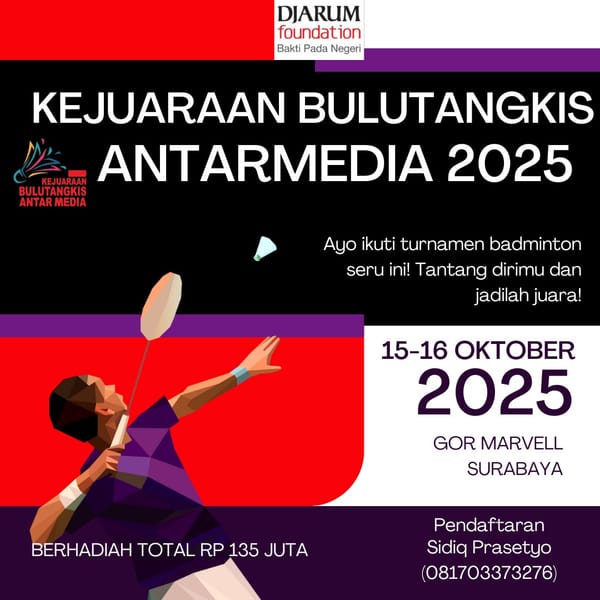 Kejuaraan Bulu Tangkis Antar Media 2025