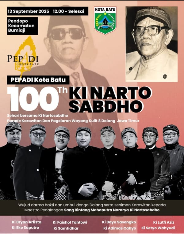 Maestro Kinarto Sabdo 100 Tahun: 8 Dalang Jawa Timur Hentakkan Wayang di Kota Batu