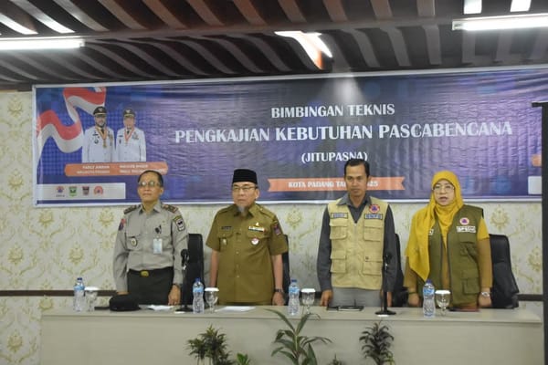 Kota Padang Matangkan Pengkajian Kebutuhan Pascabencana