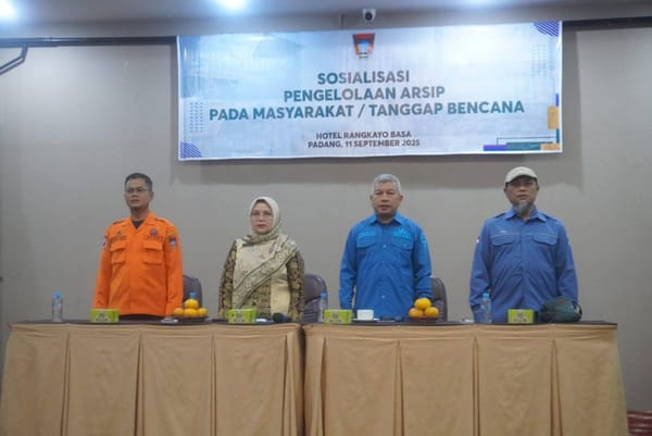 Lebih Tangguh Hadapi Bencana, Masyarakat Padang Dibekali Sosialisasi Arsip