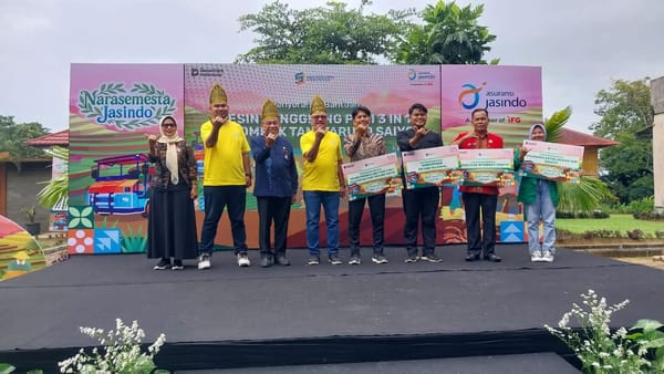 Jasindo Perkuat Pertanian Kota Padang, Wawako Mengapresiasi