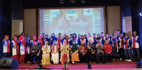 Gubernur Sumbar Launching Pengurus Perkumpulan Bintang Radio dan Televisi Sumatera Barat 2025-2028