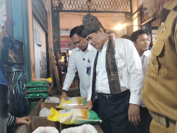 Menteri Pertanian Puji Langkah Pemko Padang Kendalikan Harga Pangan