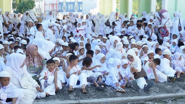 Ribuan Anak PAUD di Padang Antusias Ikuti Manasik Haji